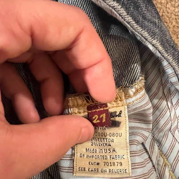 7 for all man kind designer jeans size 27 - Picture 4 of 7